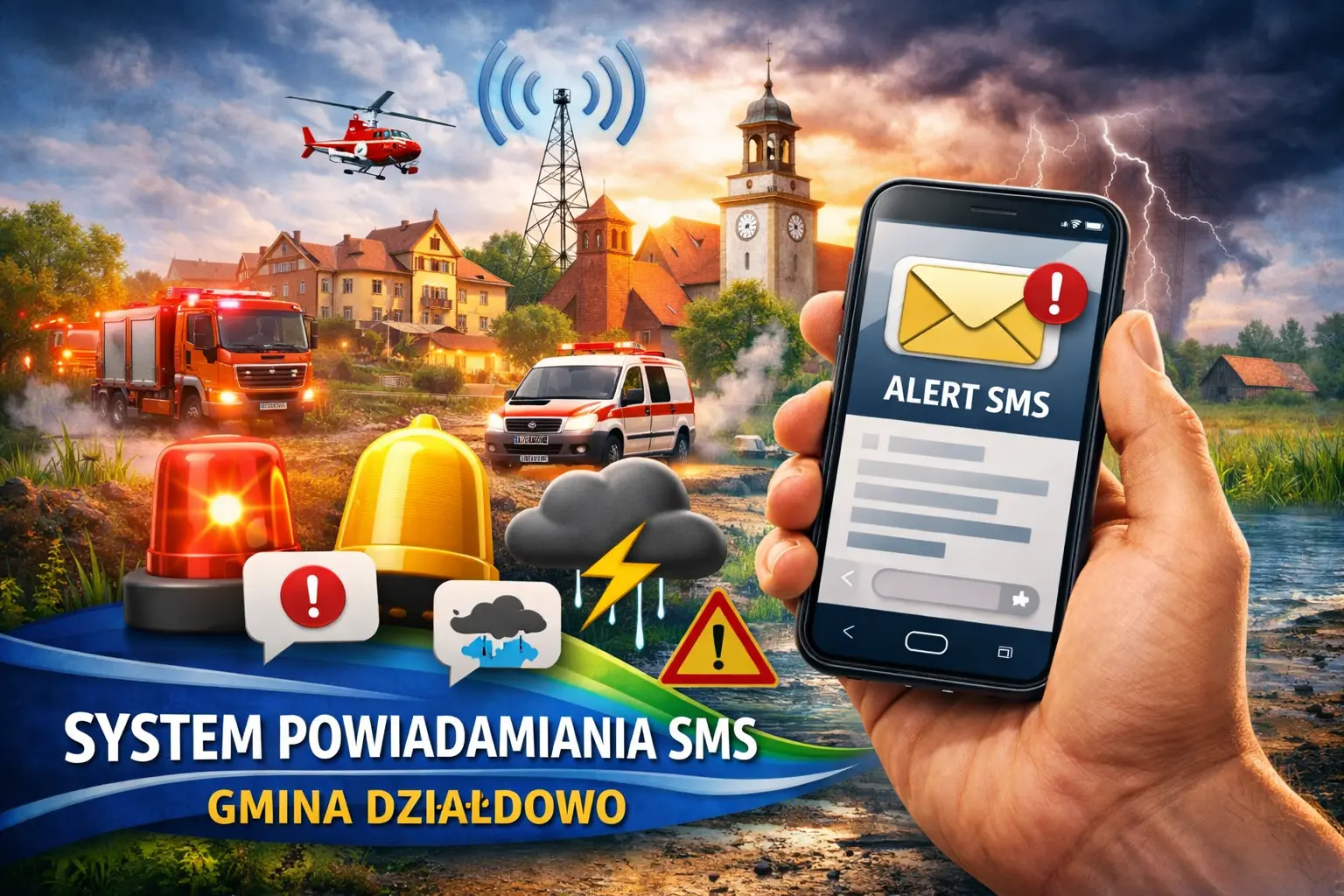Nowy system powiadomień SMS w gminie Działdowo – bądź na bieżąco
